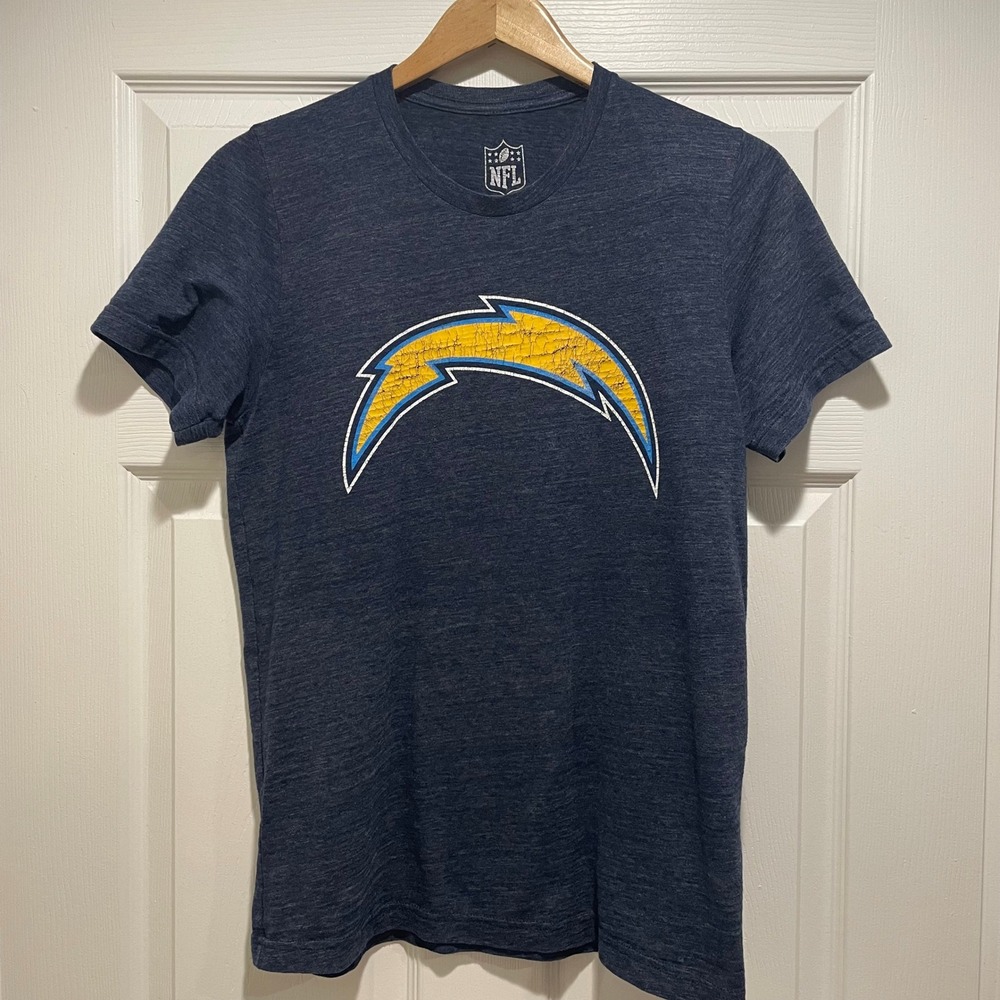 NFL Men's Los Angeles Chargers T-Shirt Medium Navy Blue Cotton Blend Graphic Tee - Picture 3 of 6